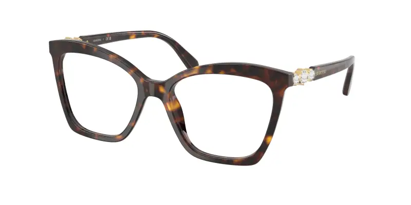 Donna SK2053 1002 Montature da vista Acetato Tartaruga Trasparente Cat Eye Normale