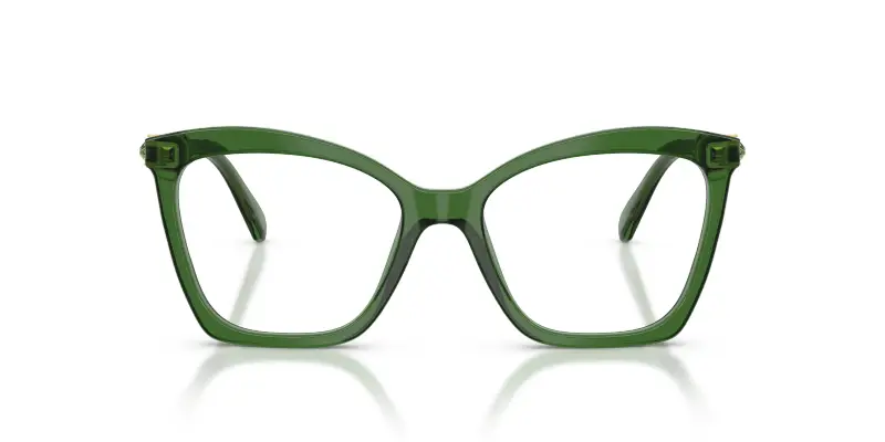 Donna SK2053 1081 Montature da vista Acetato Verde Trasparente Cat Eye Normale miniatura 3