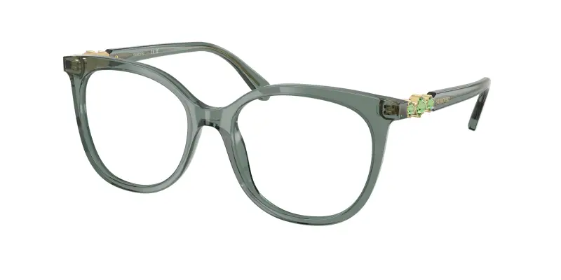 Donna SK2055 1043 Montature da vista Acetato Verde Trasparente Pantos Normale