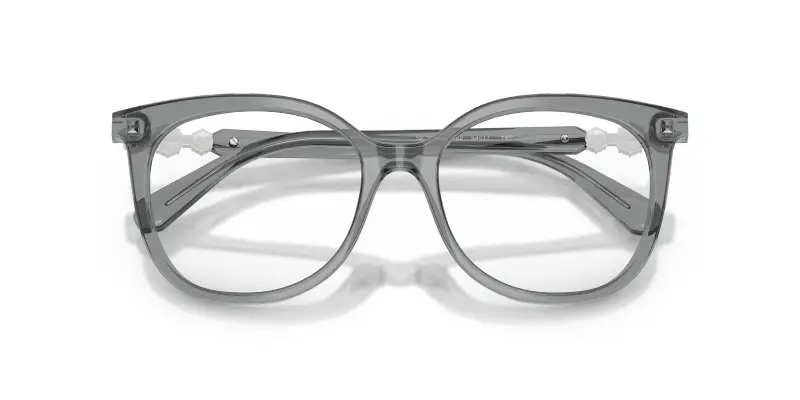 Donna SK2055 1062 Montature da vista Acetato Grigio Trasparente Pantos Normale miniatura 2