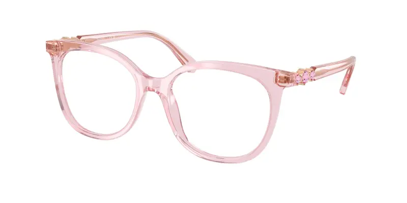 Donna SK2055 3001 Montature da vista Acetato Rosa Trasparente Pantos Normale