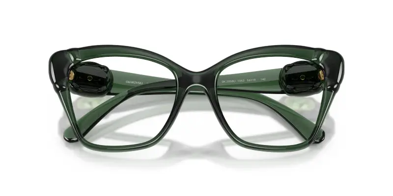Donna SK2056U 1043 Montature da vista Iniettato Verde Trasparente Cat Eye Normale miniatura 2