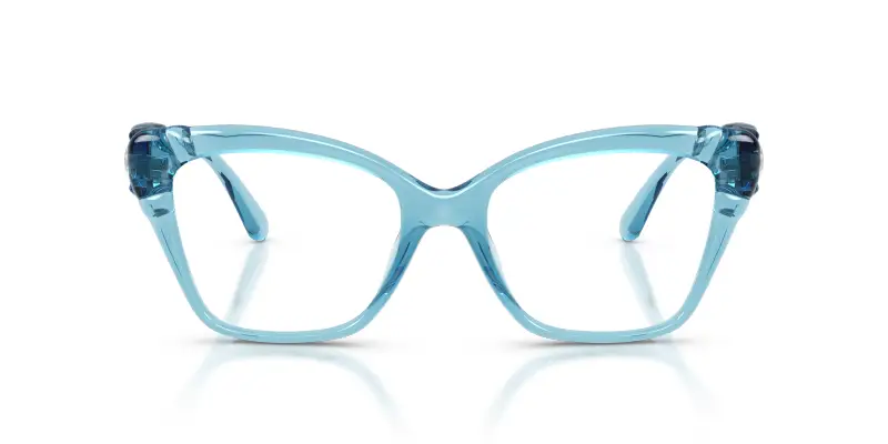 Donna SK2056U 1078 Montature da vista Iniettato Blu Trasparente Cat Eye Normale miniatura 3