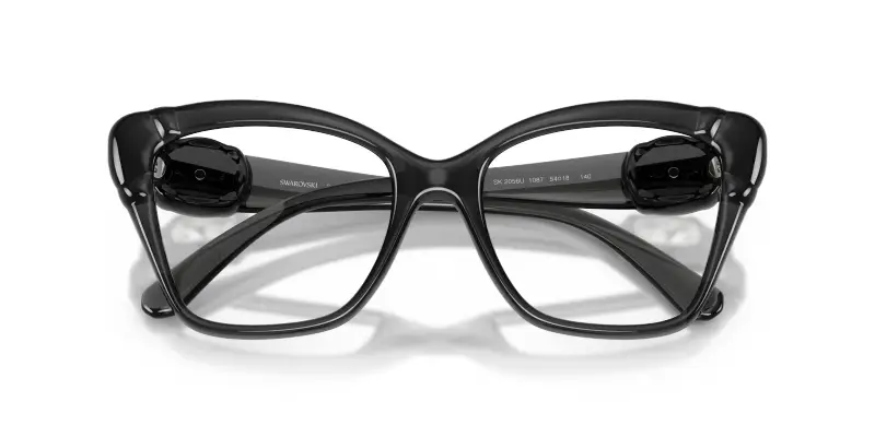 Donna SK2056U 1087 Montature da vista Iniettato Grigio Trasparente Cat Eye Normale miniatura 2