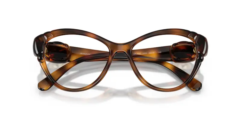 Donna SK2057 1002 Montature da vista Iniettato Tartaruga Trasparente Cat Eye Normale miniatura 2