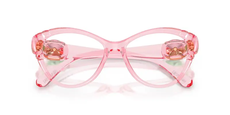 Donna SK2057 1088 Montature da vista Iniettato Rosa Trasparente Cat Eye Normale miniatura 2