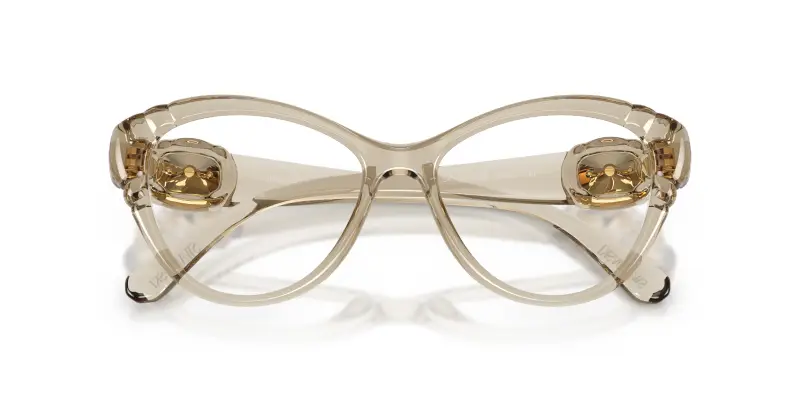 Donna SK2057 3003 Montature da vista Iniettato Marrone Trasparente Cat Eye Normale miniatura 2