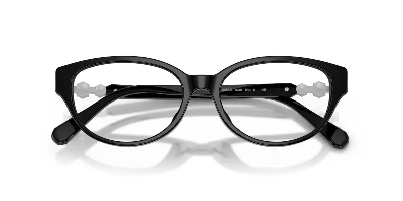 Donna SK2058D 1038 Montature da vista Acetato Nero Trasparente Pantos Normale miniatura 2