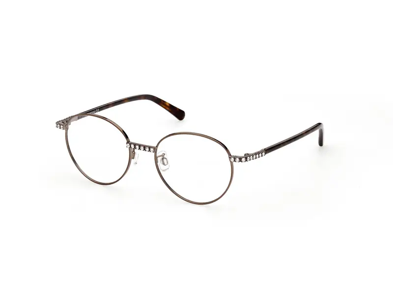 Swarovski Donna SK5424-H 048 Montature da vista outlet Metallo Marrone Scuro  Rotonda Normale