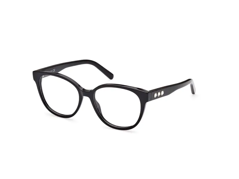 Swarovski Donna SK5431 001 Montature da vista outlet Acetato Nero Rotonda Normale