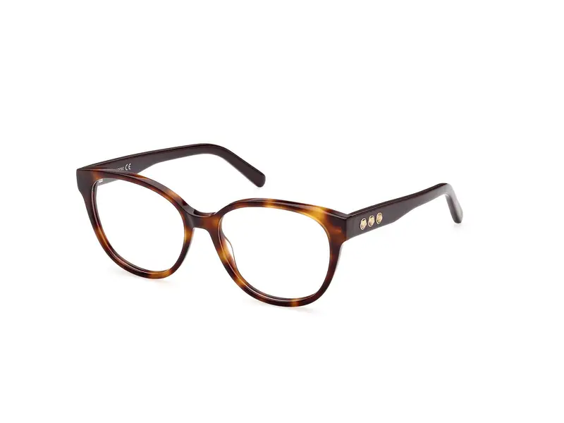 Swarovski Donna SK5431 052 Montature da vista outlet Acetato Havana scuro Rotonda Normale