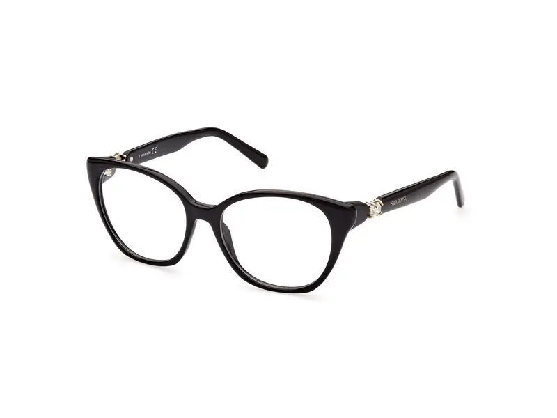 Swarovski Donna SK5432 001 Montature da vista outlet Acetato Nero Cat Eye Normale