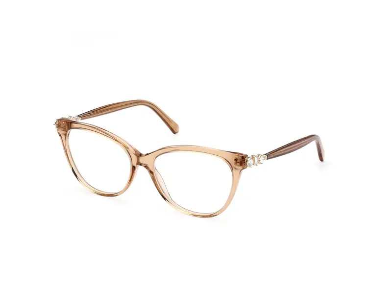 Swarovski Donna SK5441 047 Montature da vista outlet Acetato Marrone chiaro  Cat Eye Normale