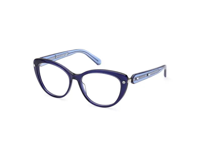 Swarovski Donna SK5477 090 Montature da vista outlet Acetato Blu  Cat Eye Normale