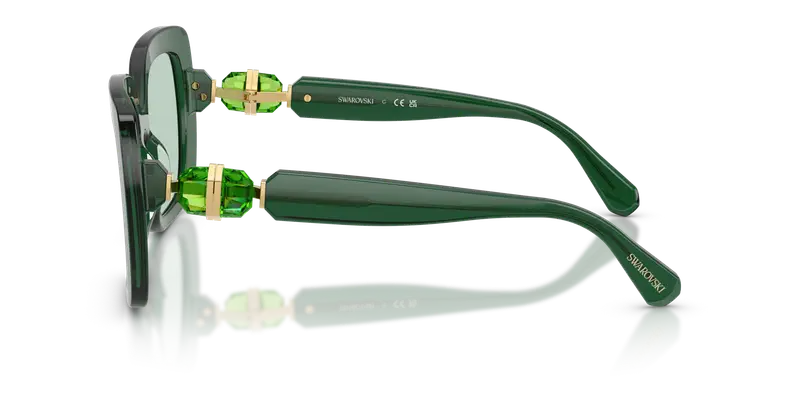 Swarovski Occhiali da sole Donna Verde 847239 miniatura 3