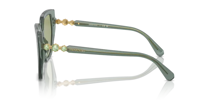 Swarovski Occhiali da sole Donna Verde 836058 miniatura 3