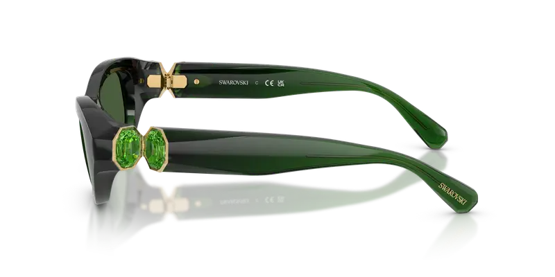 Swarovski Occhiali da sole Donna Verde 846909 miniatura 3