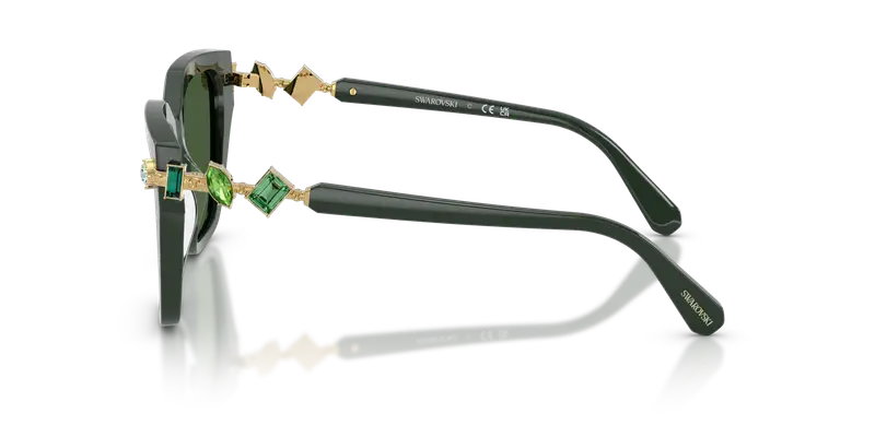Swarovski Occhiali da sole Donna Verde 846394 miniatura 3