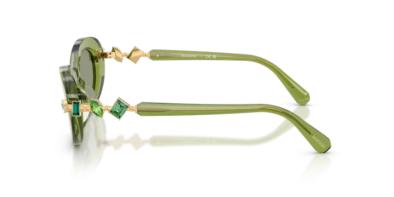 Swarovski Occhiali da sole Donna Verde 846859 miniatura 3