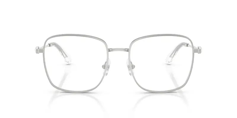 Donna Swarovski SK1036 4001 Montature da vista Metallo Argento Trasparente Squadrata Normale miniatura 3