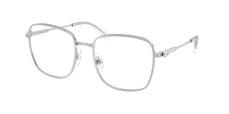 Donna Swarovski SK1036 4001 Montature da vista Metallo Argento Trasparente Squadrata Normale