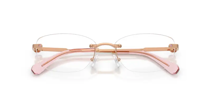 Donna Swarovski SK1037 4014 Montature da vista Metallo Oro Trasparente Rotonda Normale miniatura 2