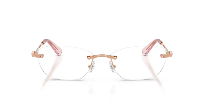 Donna Swarovski SK1037 4014 Montature da vista Metallo Oro Trasparente Rotonda Normale miniatura 3