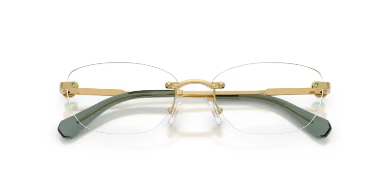 Donna Swarovski SK1037 4017 Montature da vista Metallo Oro Trasparente Rotonda Normale miniatura 2