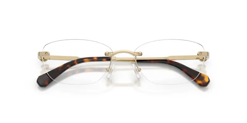 Donna Swarovski SK1037 4028 Montature da vista Metallo Oro Trasparente Rotonda Normale miniatura 2