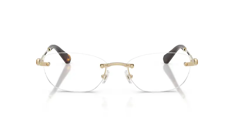 Donna Swarovski SK1037 4028 Montature da vista Metallo Oro Trasparente Rotonda Normale miniatura 3