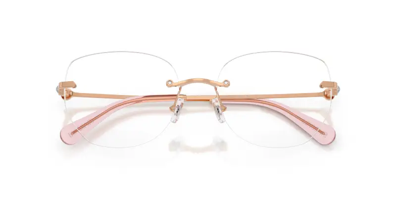 Donna Swarovski SK1038 4014 Montature da vista Metallo Oro Trasparente Rotonda Normale miniatura 2