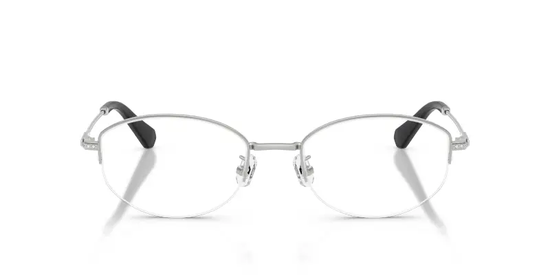 Donna Swarovski SK1039D 4001 Montature da vista Metallo Argento Trasparente Rotonda Normale miniatura 3