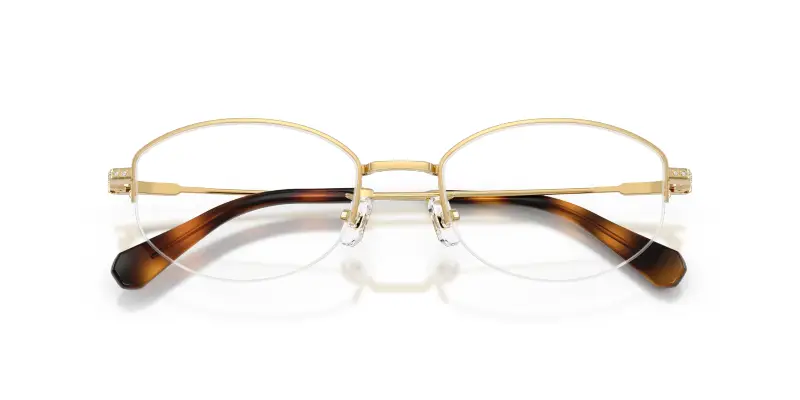 Donna Swarovski SK1039D 4004 Montature da vista Metallo Oro Trasparente Rotonda Normale miniatura 2