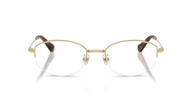 Donna Swarovski SK1039D 4004 Montature da vista Metallo Oro Trasparente Rotonda Normale miniatura 3