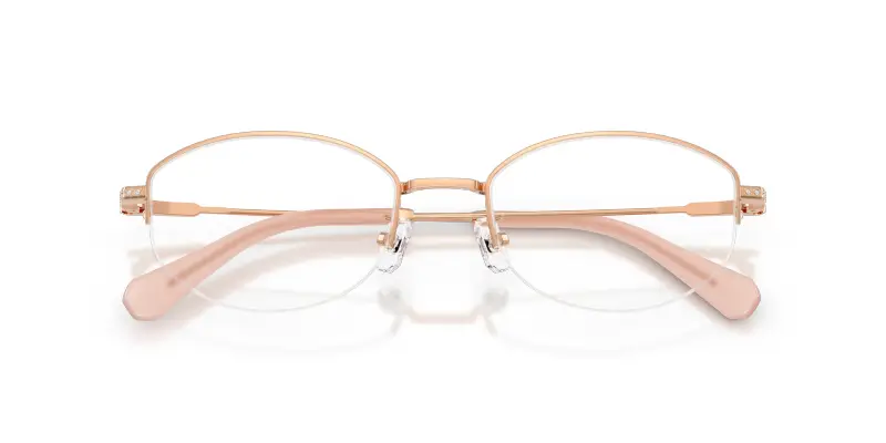 Donna Swarovski SK1039D 4014 Montature da vista Metallo Oro Trasparente Rotonda Normale miniatura 2