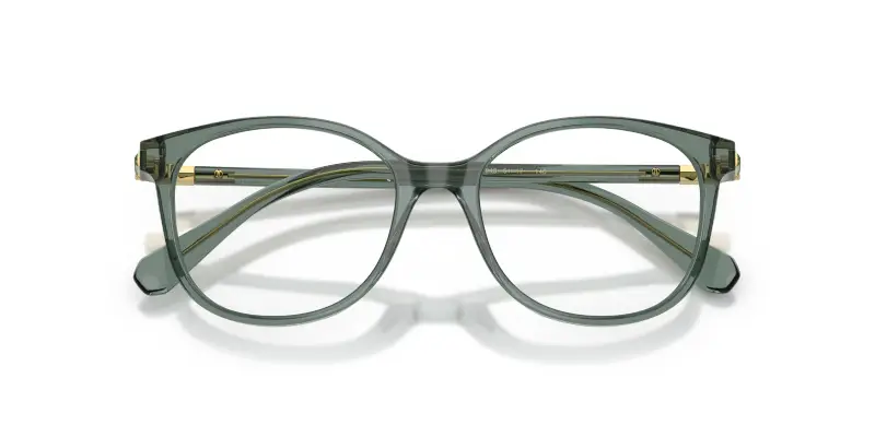 Donna Swarovski SK2002 1043 Montature da vista Acetato Verde Trasparente Squadrata Normale miniatura 2