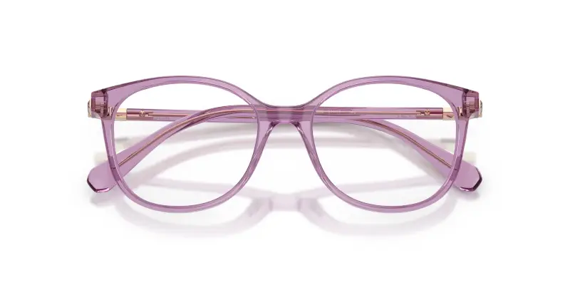 Donna Swarovski SK2002 1096 Montature da vista Acetato Viola Trasparente Squadrata Normale miniatura 2