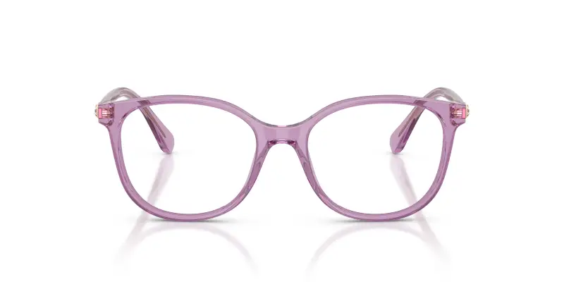 Donna Swarovski SK2002 1096 Montature da vista Acetato Viola Trasparente Squadrata Normale miniatura 3