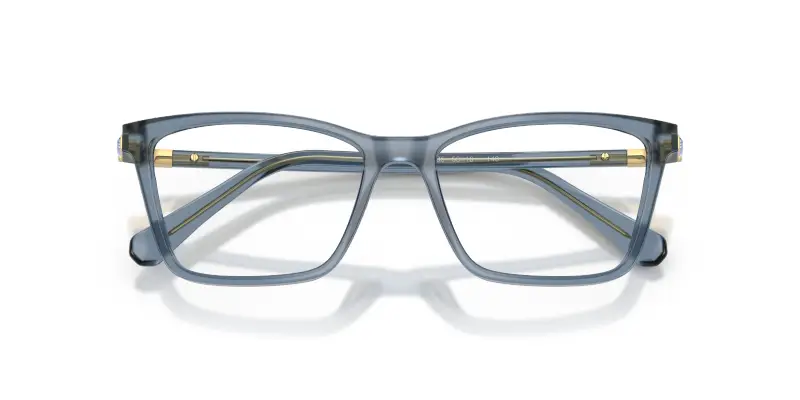 Donna Swarovski SK2015 1035 Montature da vista Acetato Blu Trasparente Squadrata Normale miniatura 2