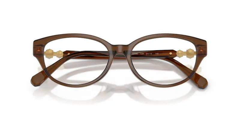 Donna Swarovski SK2058D 1084 Montature da vista Acetato Marrone Pantos Normale miniatura 2