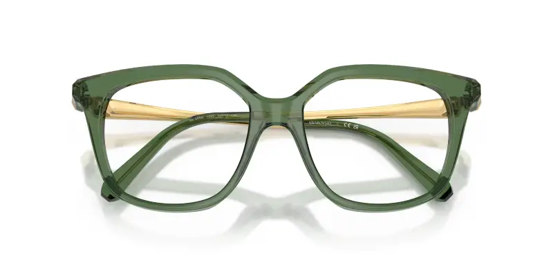 Donna Swarovski SK2059 1085 Montature da vista Acetato Verde Trasparente Squadrata Normale miniatura 2