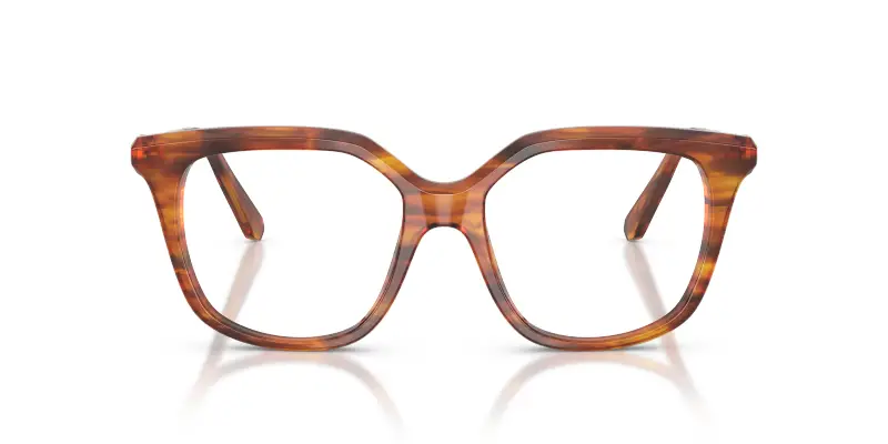 Donna Swarovski SK2059 1091 Montature da vista Acetato Marrone Trasparente Squadrata Normale miniatura 3