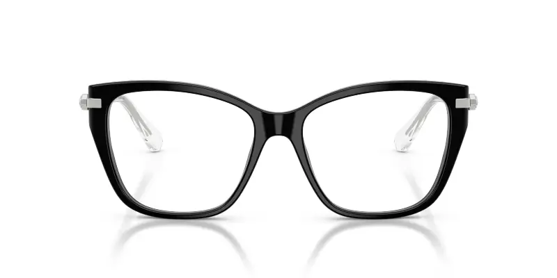 Donna Swarovski SK2060 1038 Montature da vista Acetato Nero Trasparente Cat Eye Normale miniatura 3