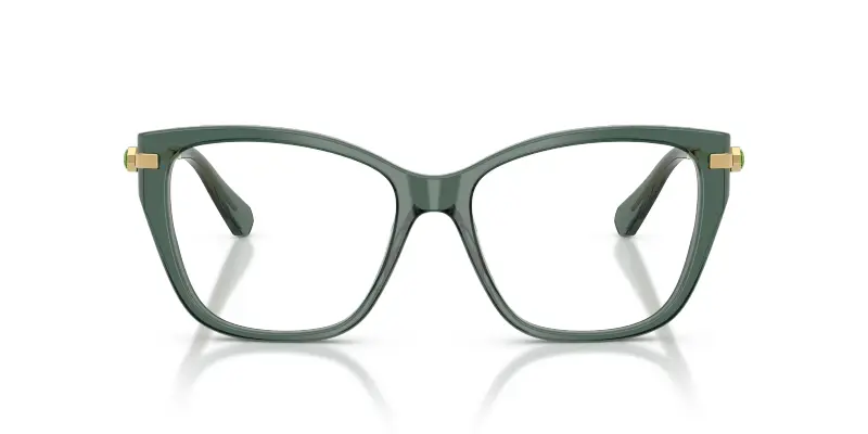 Donna Swarovski SK2060 1043 Montature da vista Acetato Verde Trasparente Cat Eye Normale miniatura 3