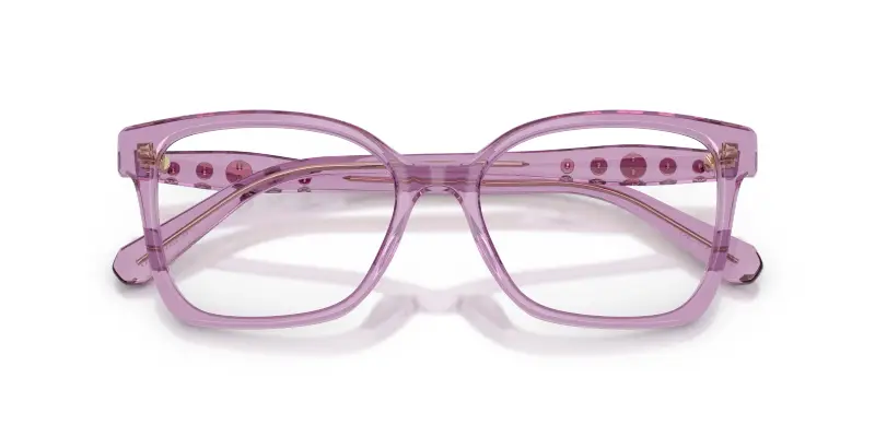 Donna Swarovski SK2061 1096 Montature da vista Acetato Viola Trasparente Squadrata Normale miniatura 2