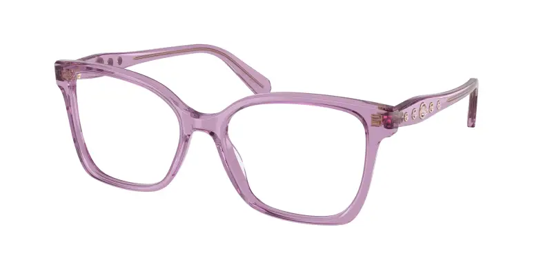 Donna Swarovski SK2061 1096 Montature da vista Acetato Viola Trasparente Squadrata Normale
