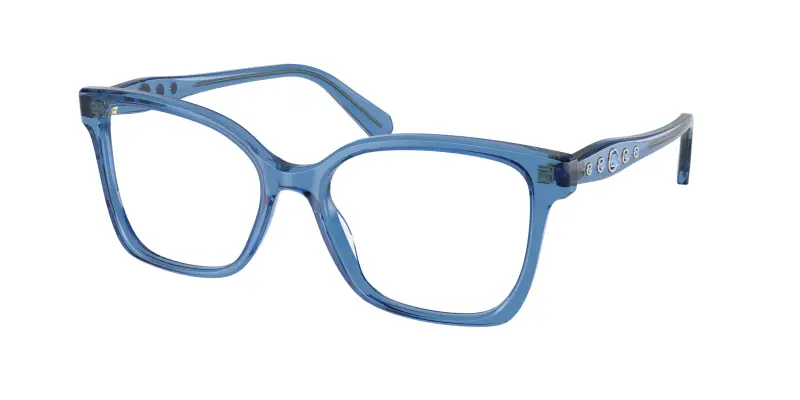 Donna Swarovski SK2061 1100 Montature da vista Acetato Blu Trasparente Squadrata Normale