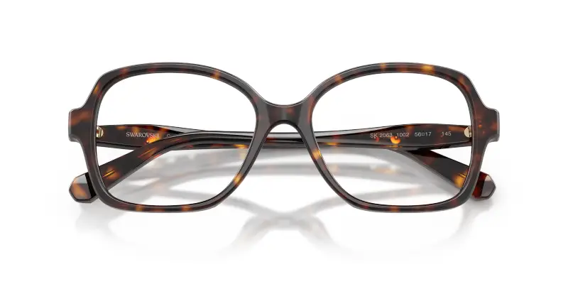 Donna Swarovski SK2063 1002 Montature da vista Acetato Tartaruga Trasparente Squadrata Normale miniatura 2