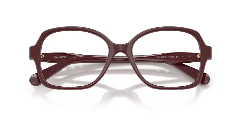 Donna Swarovski SK2063 1008 Montature da vista Acetato Viola Trasparente Squadrata Normale miniatura 2