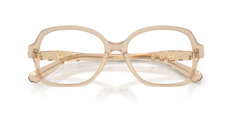 Donna Swarovski SK2063 1034 Montature da vista Acetato Beige Trasparente Squadrata Normale miniatura 2